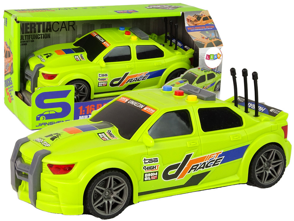 mamido Sportovní závodní auto 1:16 zelené se zvukem