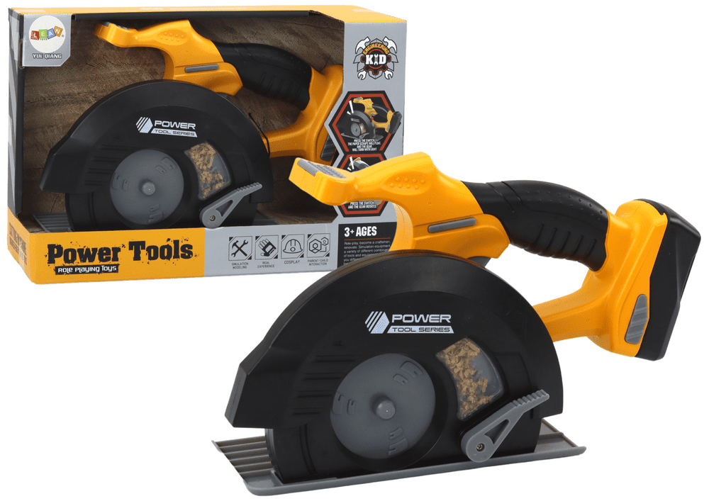 mamido Dětská kotoučová pila nářadí žlutá se zvuky