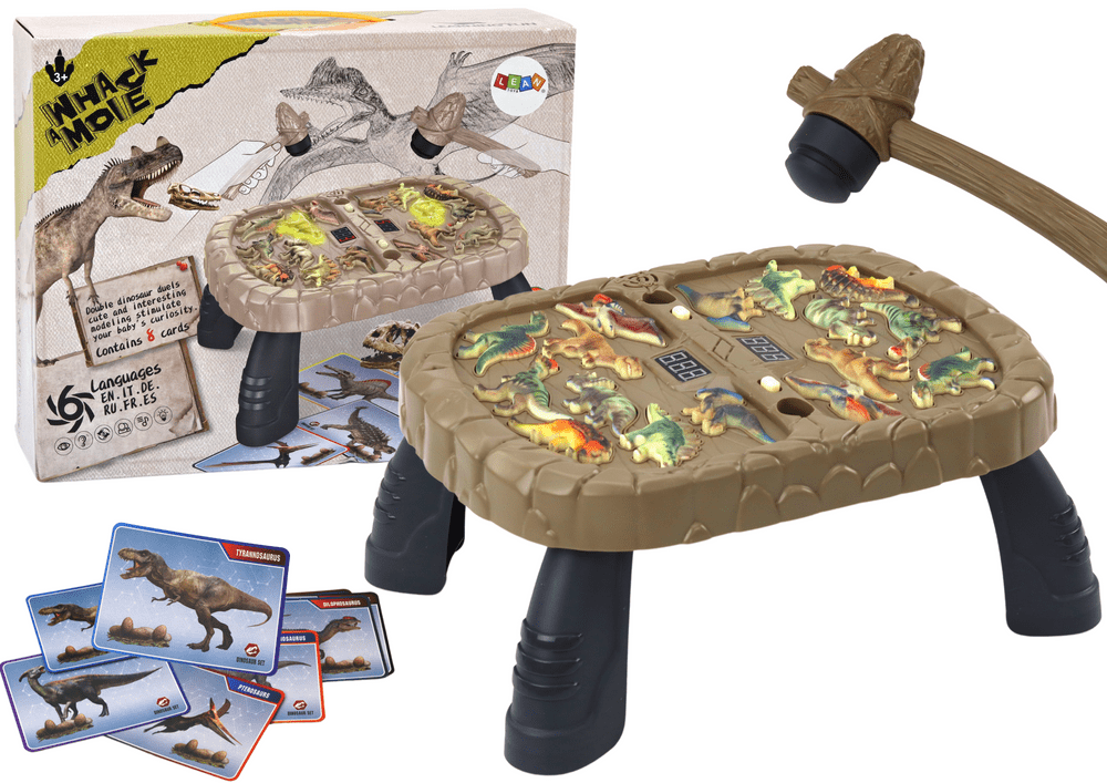 mamido Zručnostní hra Whac-a-mole dinosauři stolek