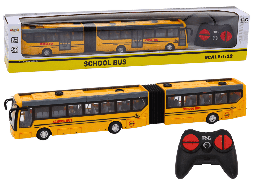 mamido Školní autobus RC kloubový na dálkové ovládání 1:32 žlutý