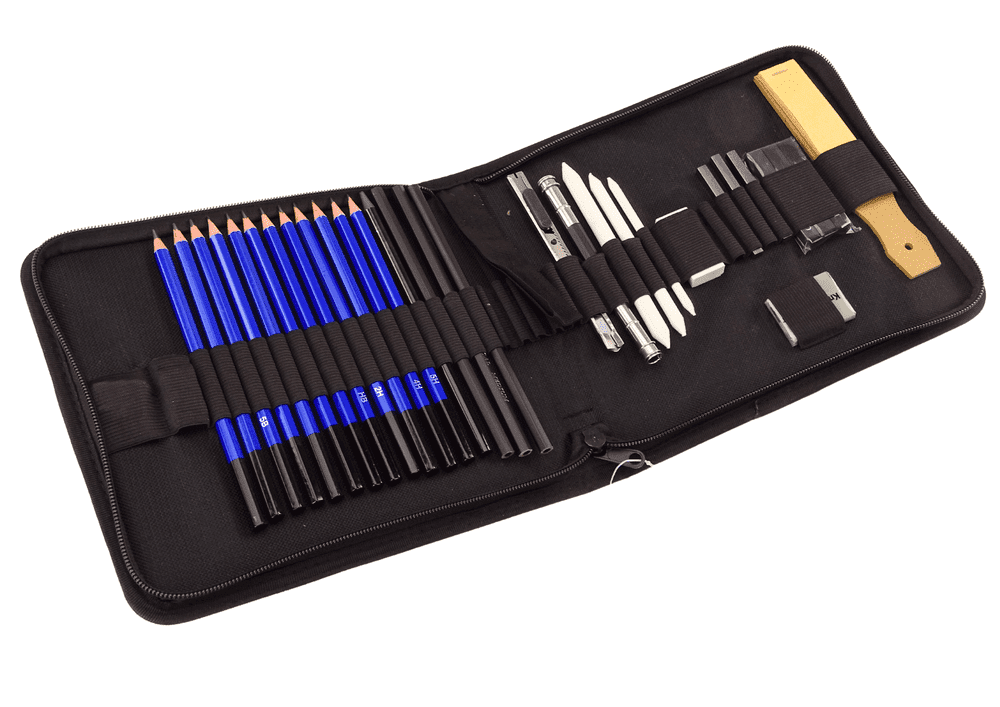 mamido Umělecká sada na skicování 32 dílů - tužky a příslušenství