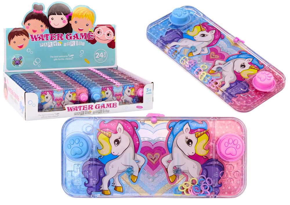 mamido Vodní hra Konzole zručnosti růžový Jednorožec ovladač kolečka