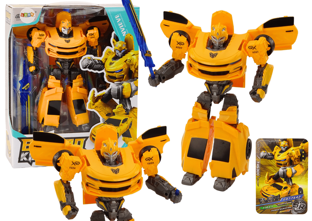 mamido Auto-Robot 2v1 Transformace Sportovní Žlutý RC
