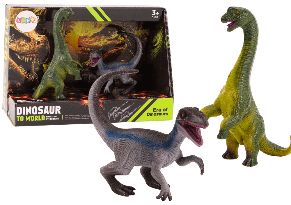 mamido Sada Dinosaurích figurek Brachiosaurus Velociraptor 2 ks