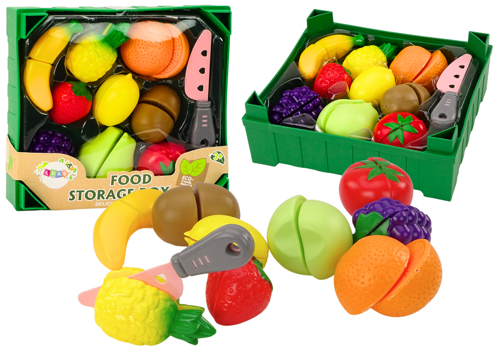 mamido Sada Ovoce na Krájení v Bedně 9 ks se Zeleným Nožem