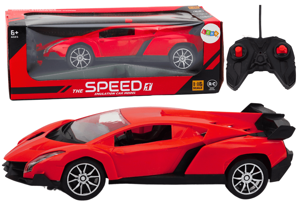 mamido 1:16 RC Sportovní auto na dálkové ovládání červené