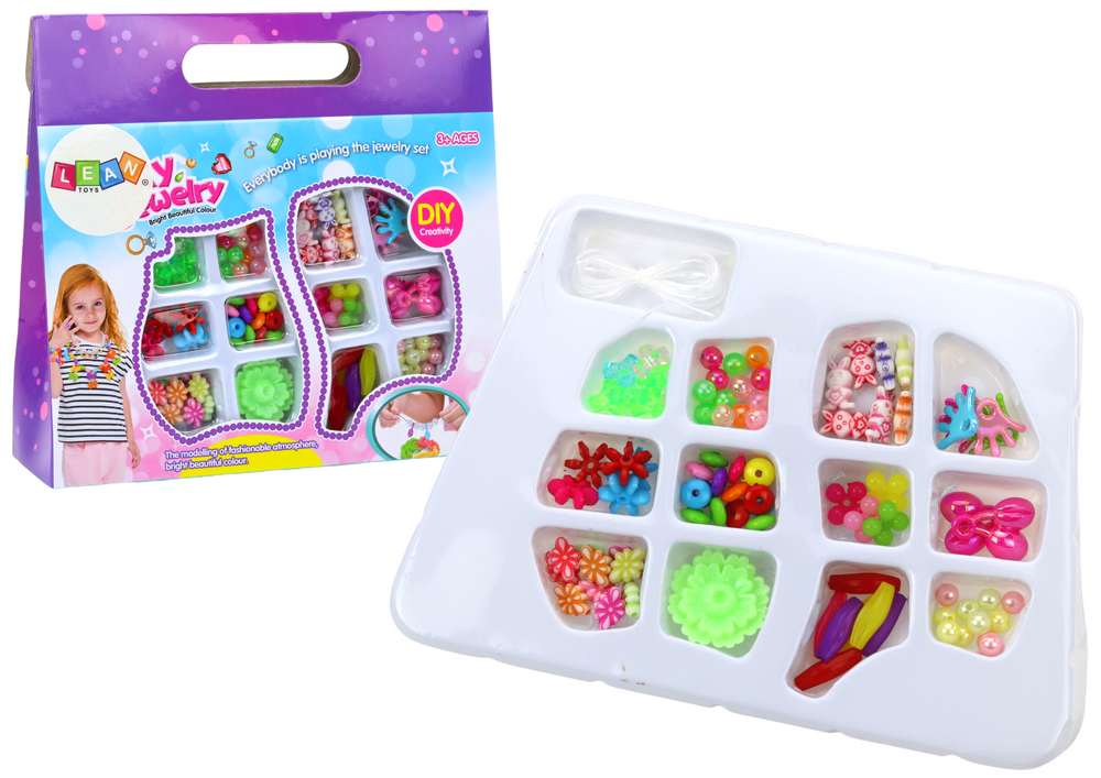 mamido Kreativní sada barevné korálky na výrobu šperků
