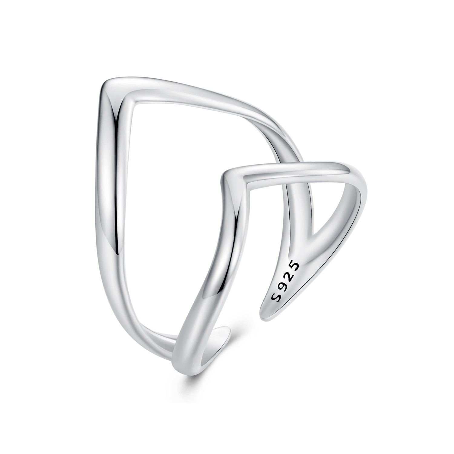 Royal Fashion stříbrný prsten SCR981-E Velikost: Univerzální 52-60 mm