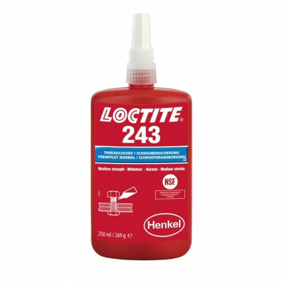 Lepidlo do závitů, středněpevnostní, 250 ml - Loctite 243