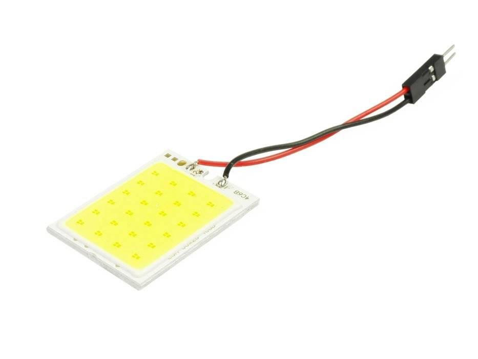 Interlook 24čipový 4x6 COB LED panel + W5W, C5W, T4W adaptéry