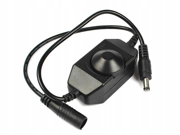 HurtLED LED stmívač 4A spínač 12V 48W ČERNÝ Zes000258