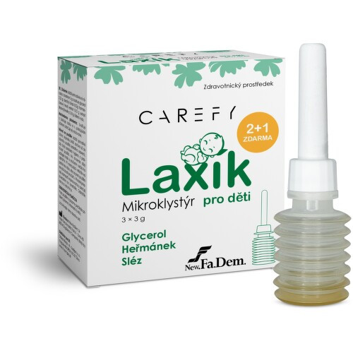 Carefy Laxík Mikroklystýr Pro Děti 3x3g