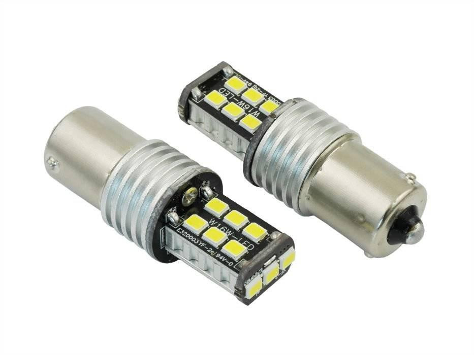 Interlook Auto LED žárovka BA15S 15 SMD 2835 P21W oranžová