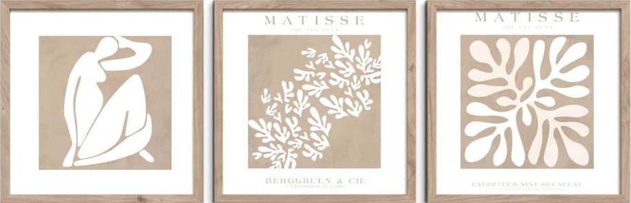 Obrazy v sadě 3 ks 30x30 cm Matisse – Styler