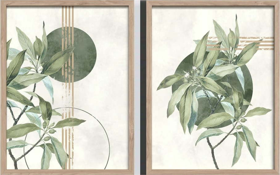 Obrazy v sadě 2 ks 30x40 cm Green – Styler