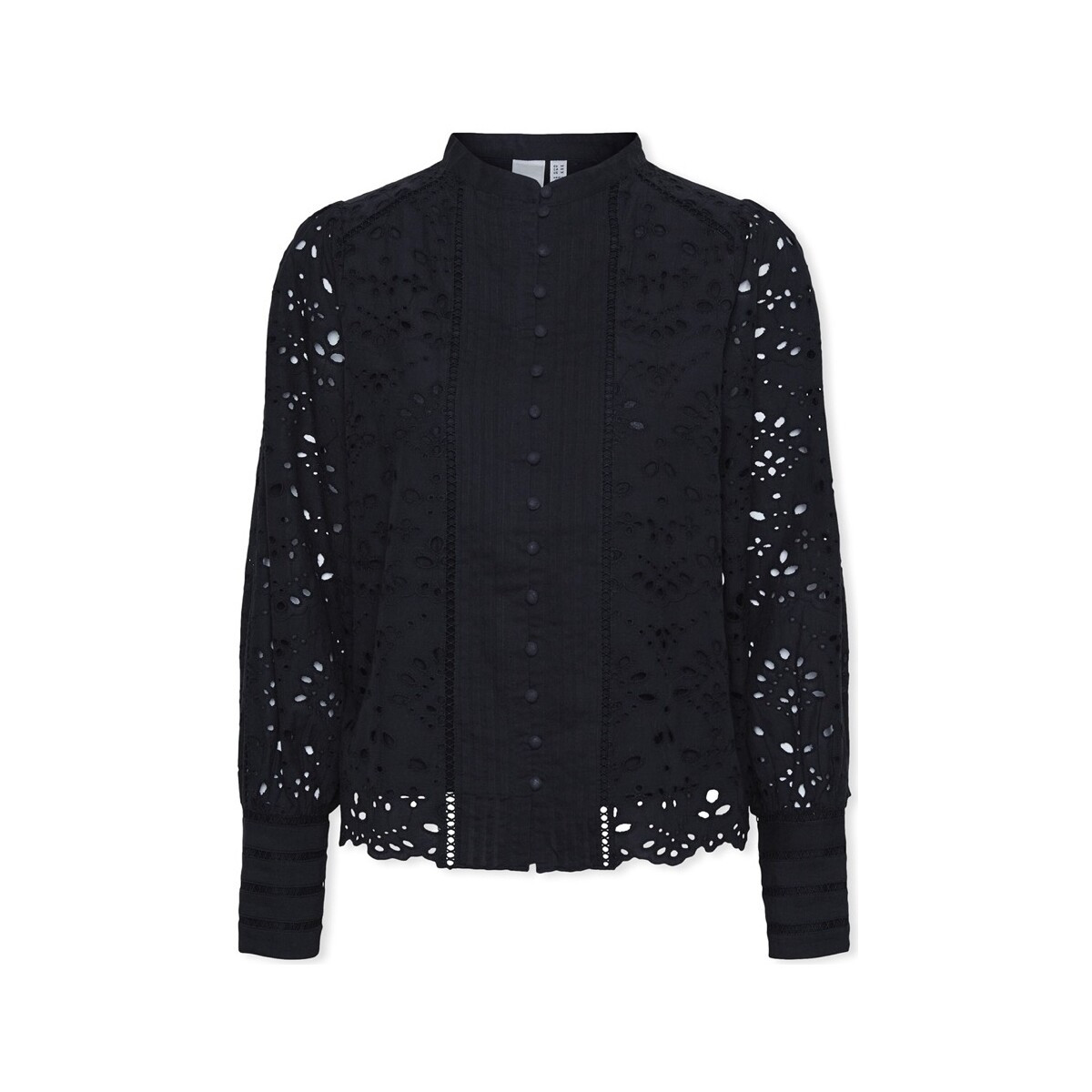 Y.a.s  YAS Noos Alessia Shirt L/S - Black  Černá