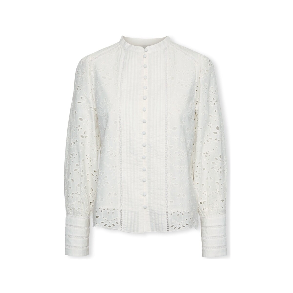 Y.a.s  YAS Noos Alessia Shirt L/S - Star White  Bílá