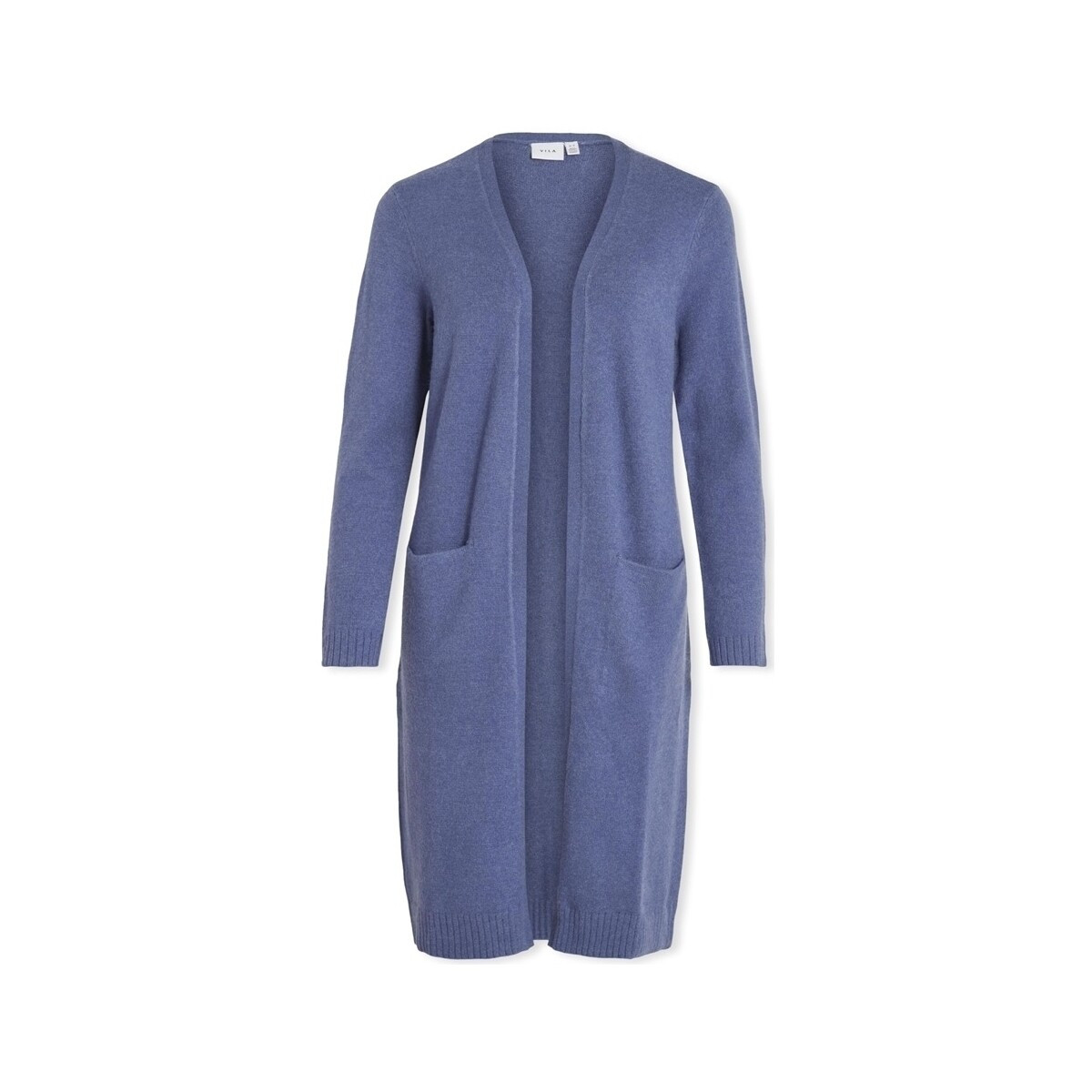 Vila  Noos Ril Long Cardigan - Bijou Blue  Modrá