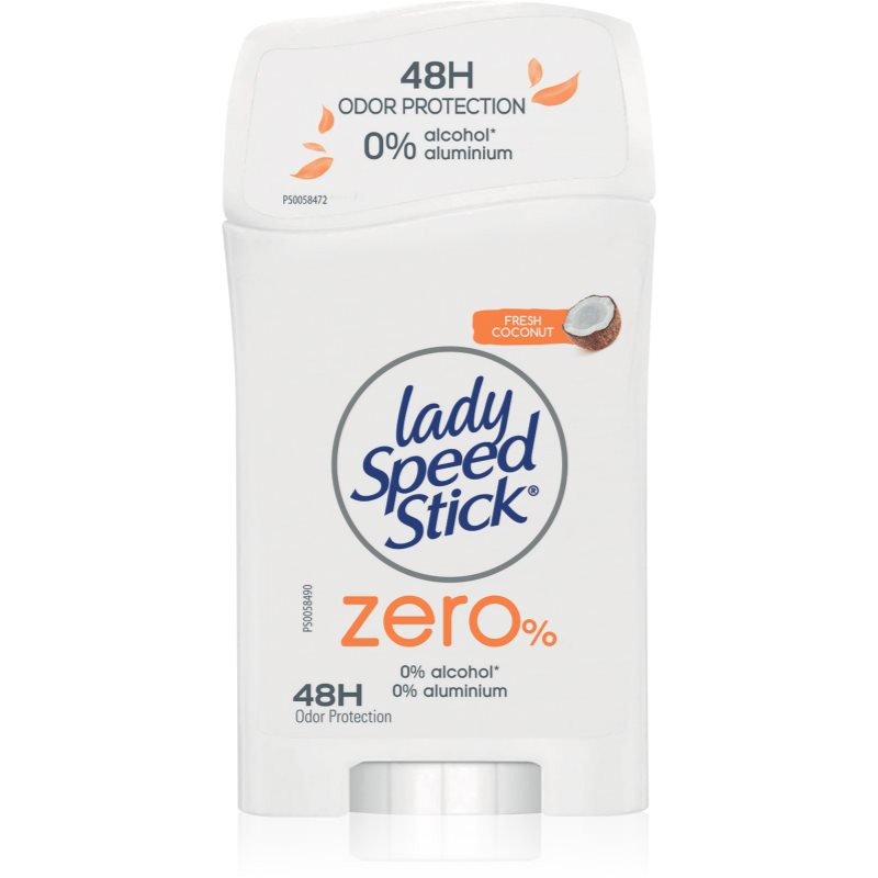 Lady Speed Stick Zero Fresh Coconut tuhý deodorant bez obsahu hliníkových solí 40 g