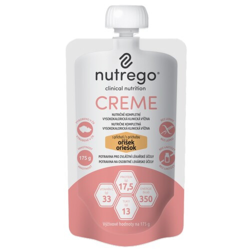 NUTREGO CREME S PŘÍCHUTÍ OŘÍŠEK perorální roztok 12X175G