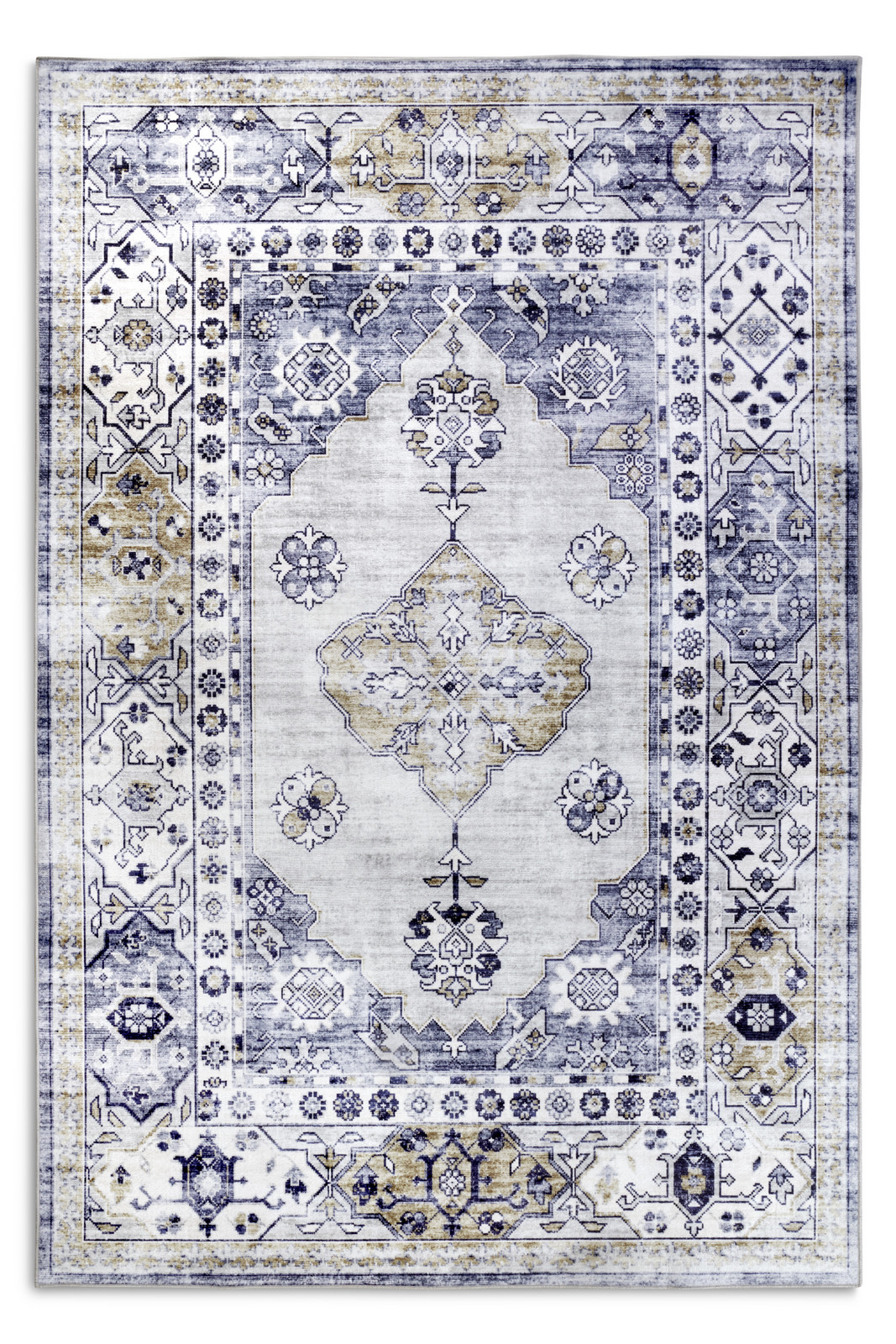 Kusový koberec Asya 106047 Blue, Gold - 120x160 cm Hanse Home Special Collection