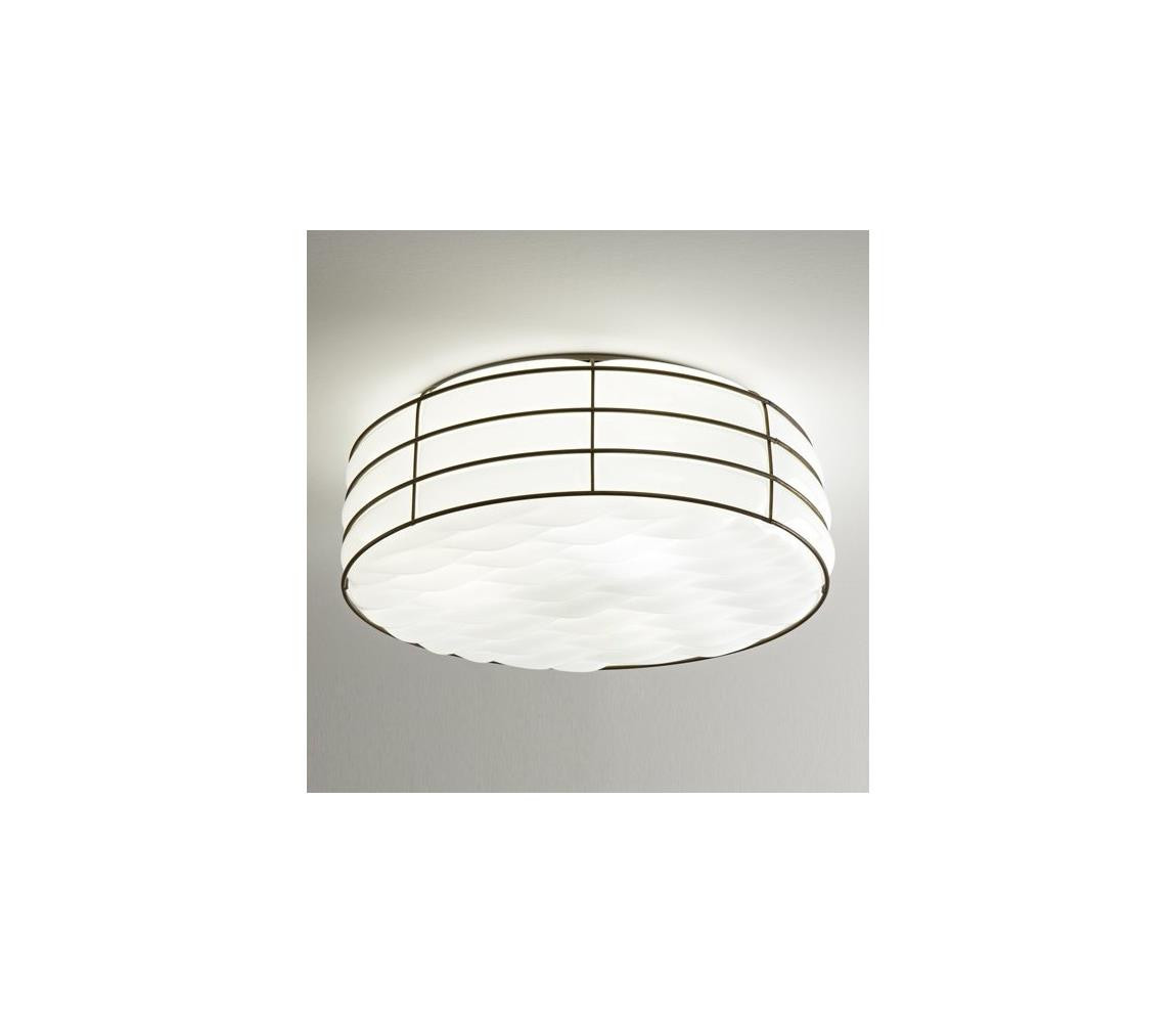 SIRU SIRU - Stropní svítidlo TAMIS 3xE14/40W/230V černá/bílá benátské sklo