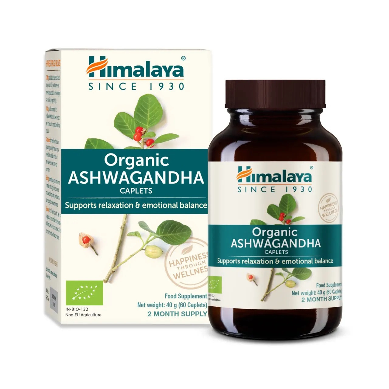 Himalaya Organic Ashwagandha 60 kapslí