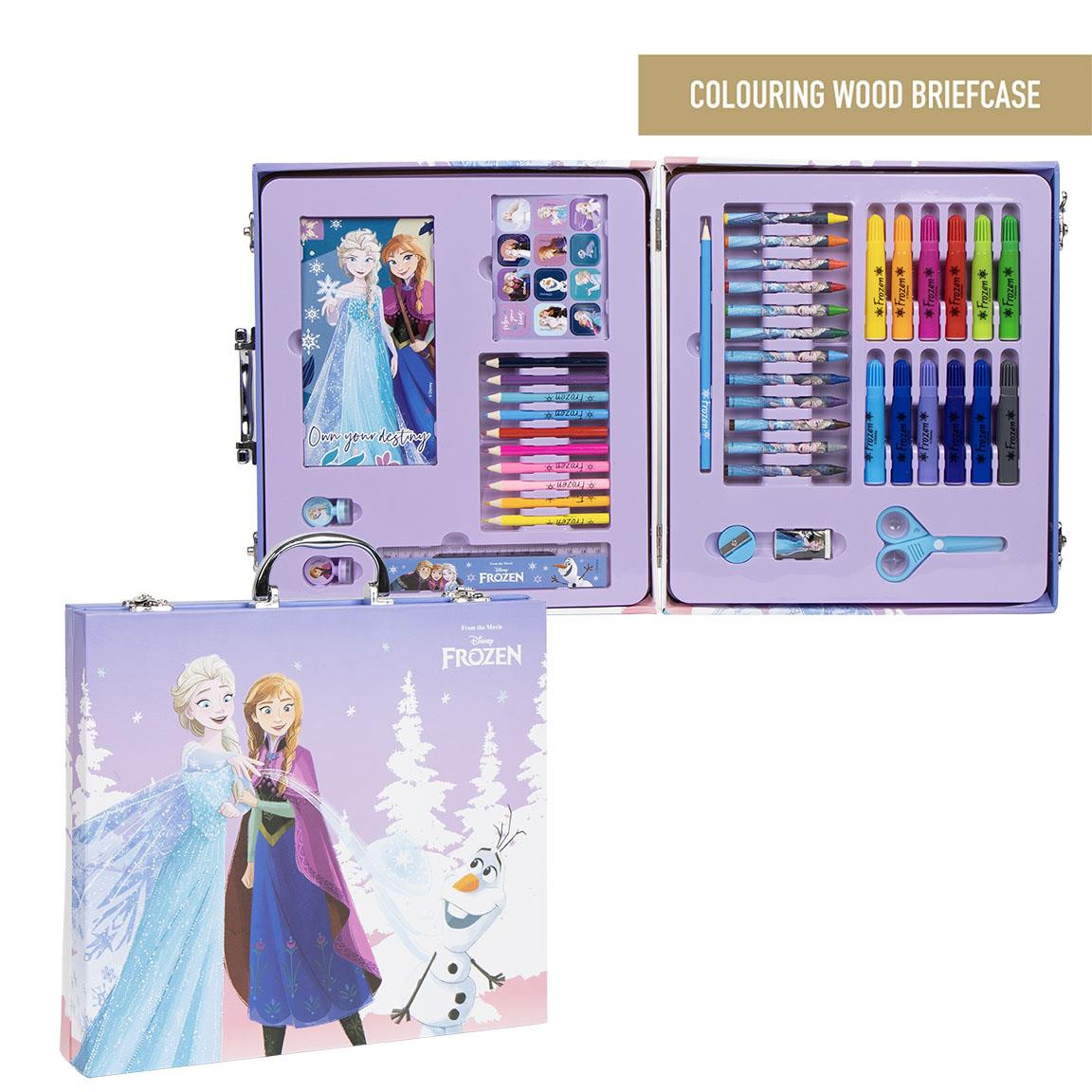 COLOURING STATIONERY SET BRIEFCASE FROZEN