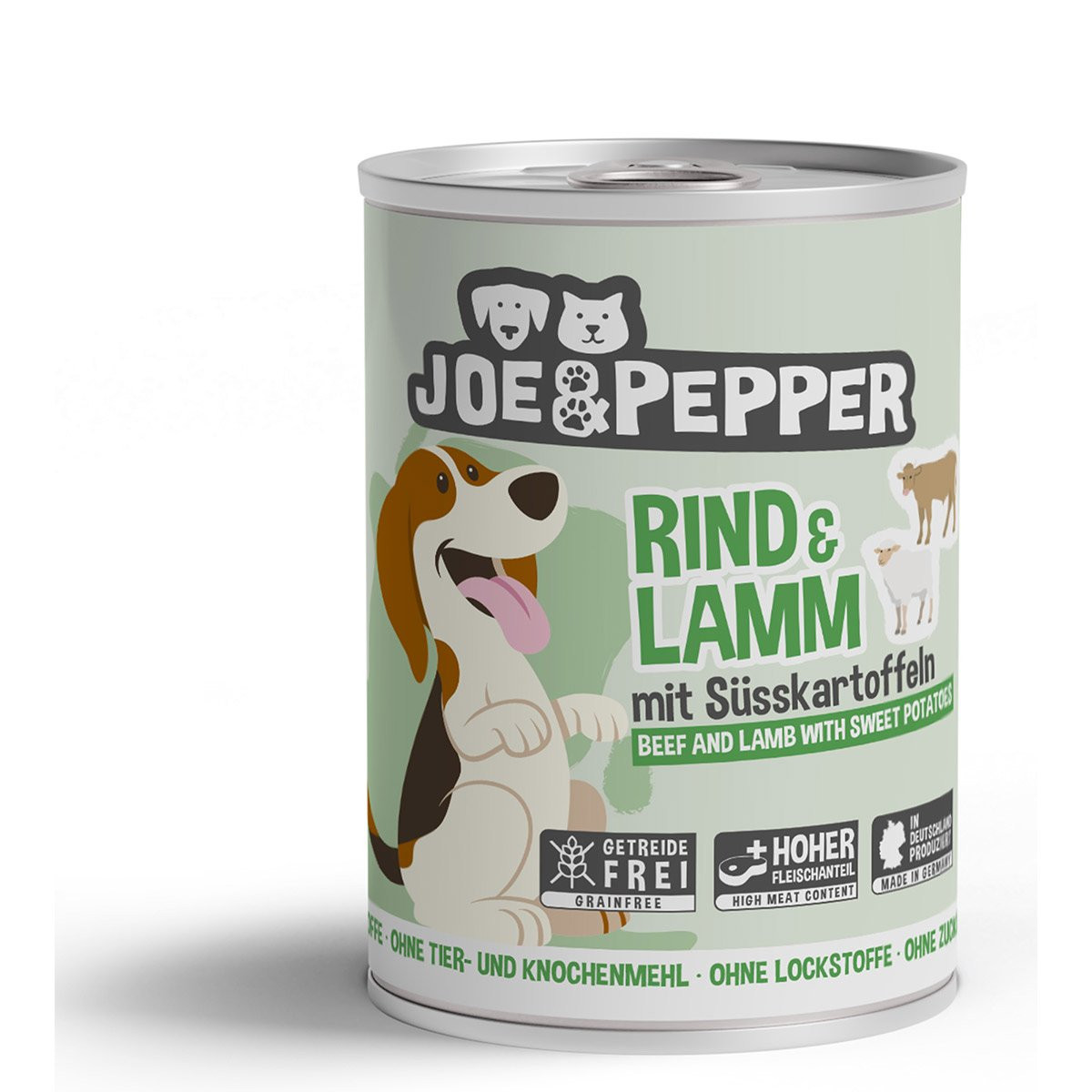 Joe & Pepper Dog hovězí a jehněčí maso s batáty 6 × 400 g