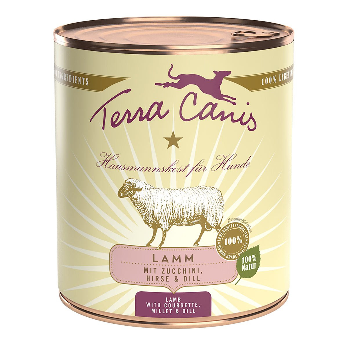 Terra Canis CLASSIC – jehněčí s cuketou 6 × 800 g