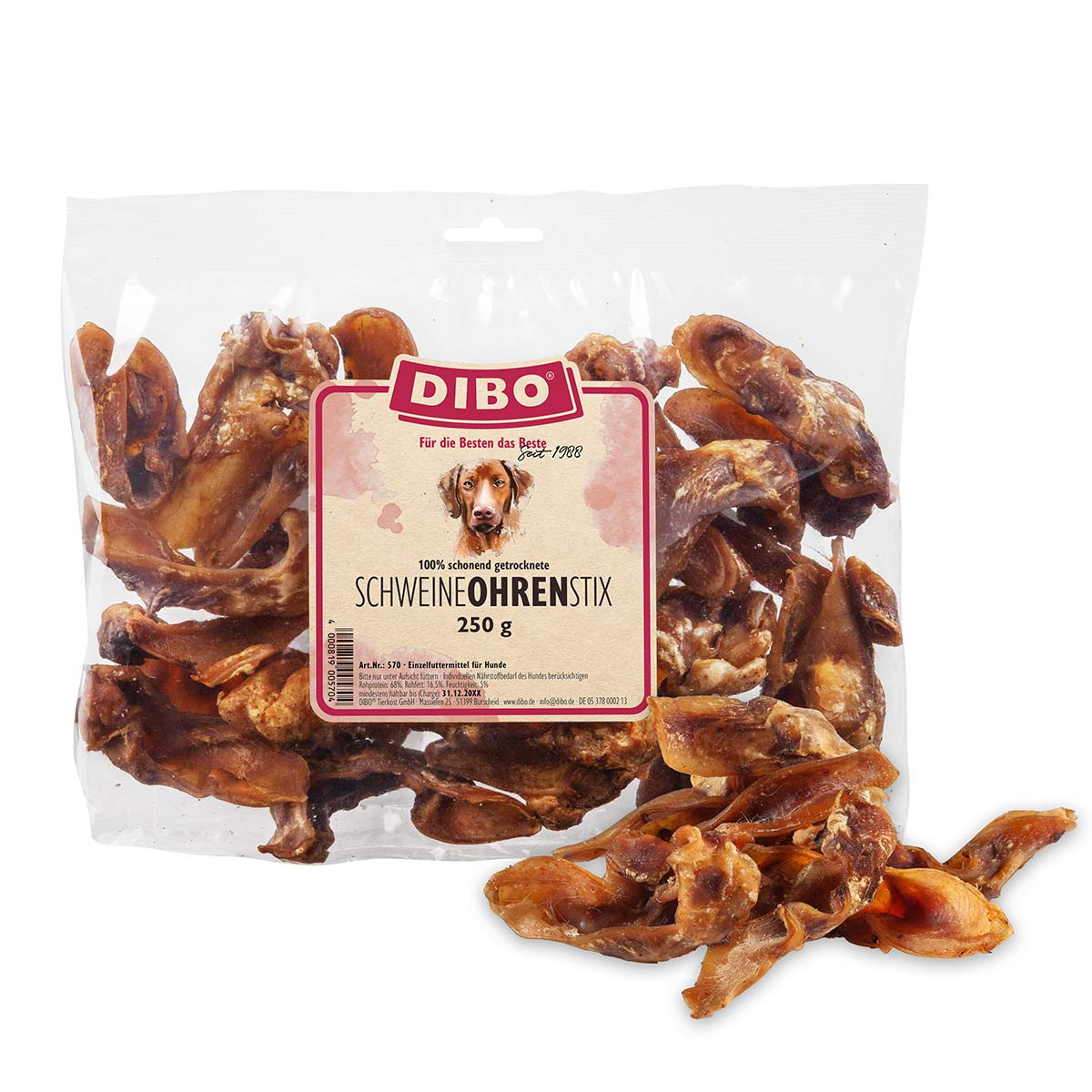 DIBO Stix vepřové uši 250 g