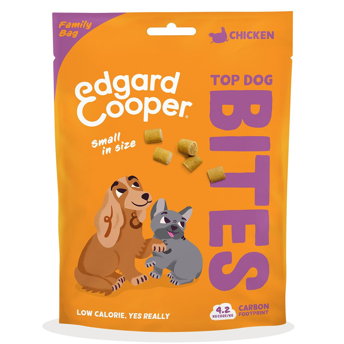 Edgard&Cooper Bites Family Pack kuře, 120 g