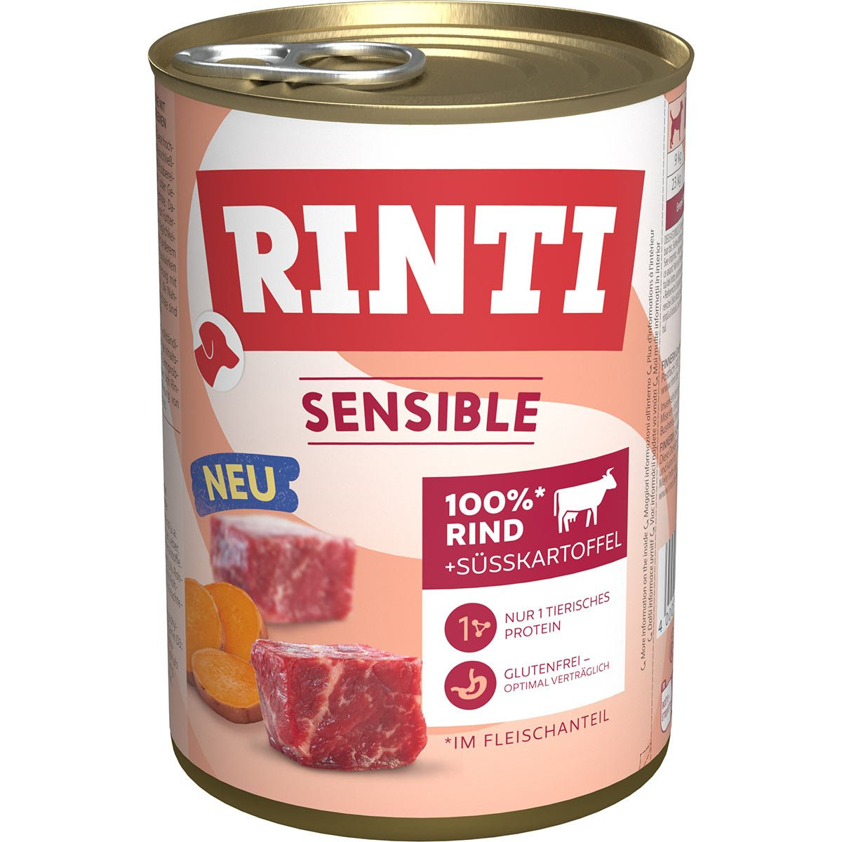 Rinti Sensible hovězí maso s batáty 6 × 400 g