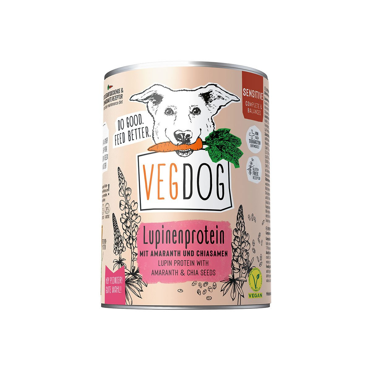 VEGDOG Sensitive lupinový protein 6 × 400 g