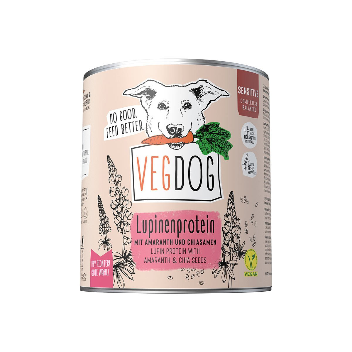 VEGDOG Sensitive lupinový protein 6 × 800 g