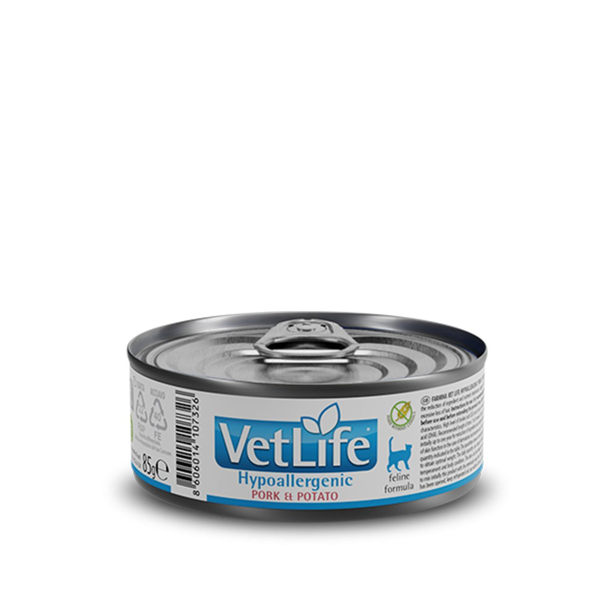 Farmina Vet Life Cat hypoalergenní vepřové maso s bramborami 12 × 85 g