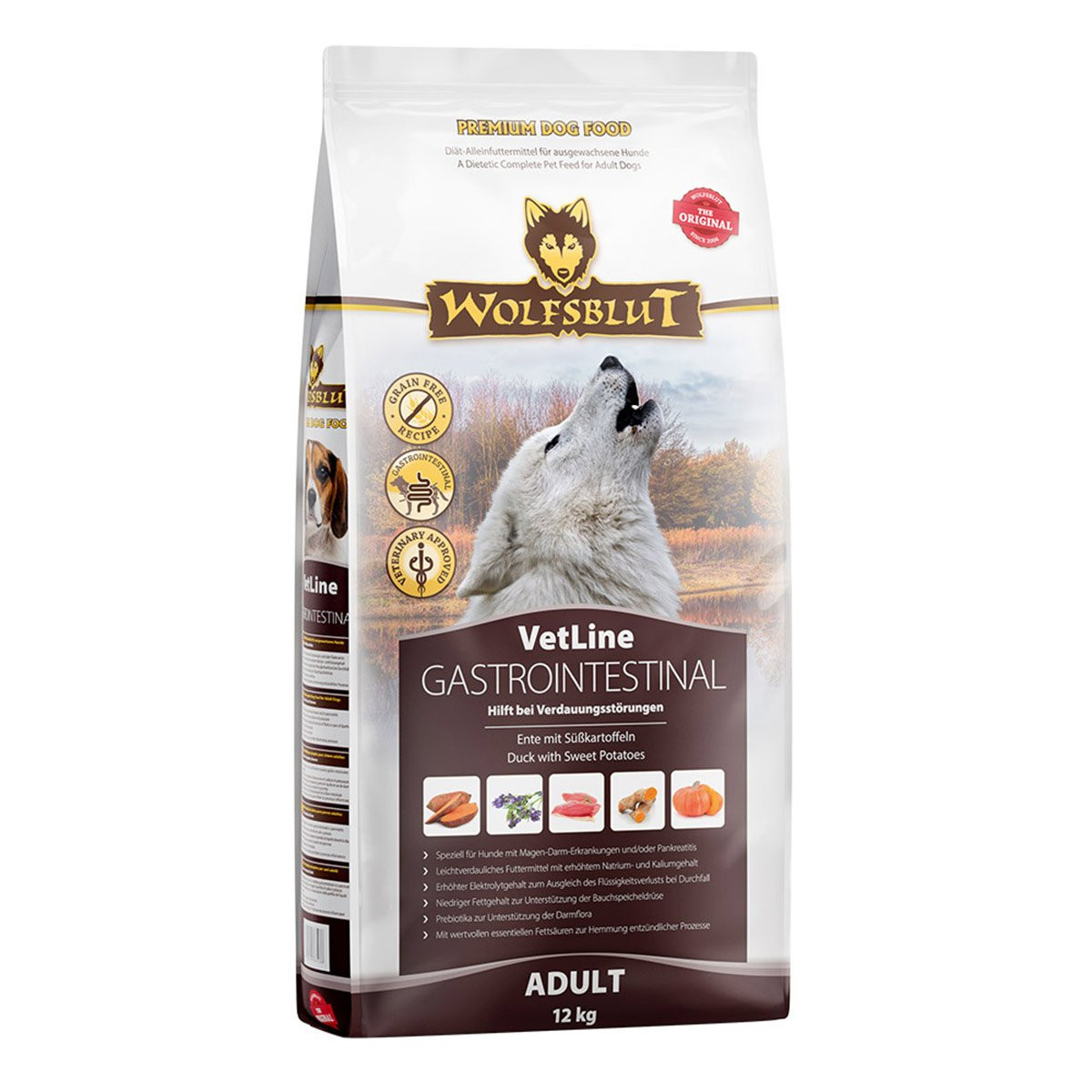 Wolfsblut VetLine Gastrointestinal kachna 12 kg