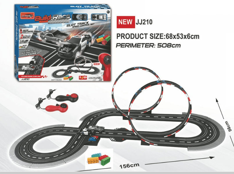 Mamido Mamido Autodráha 1:43 s Narážecími Auty a Bloky