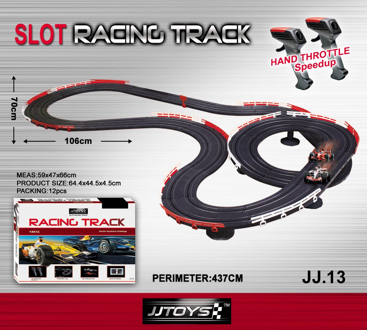 Mamido Mamido Autodráha Slot Racing Track s Světelnými Efekty