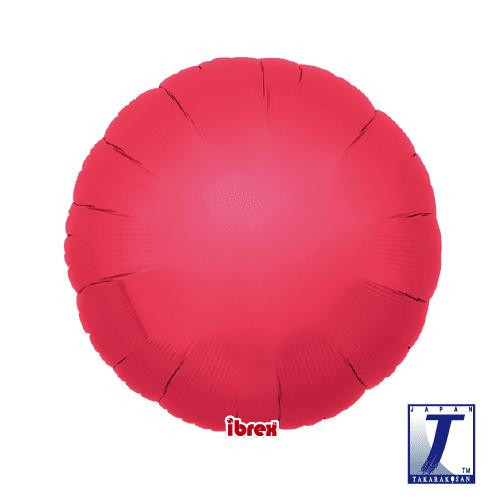 Balónek kruh červený metalický 35 cm