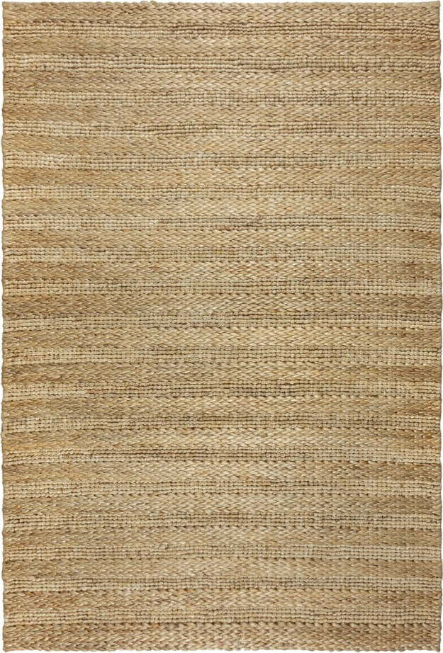 Ručně tkaný kenafový koberec v přírodní barvě 120x170 cm Drew Stripe – Flair Rugs