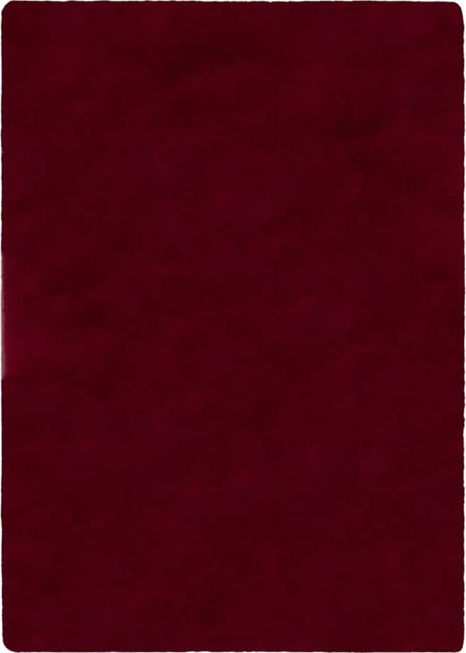 Vínová syntetická kožešina 160x230 cm Ivy Luxury Fur – Flair Rugs