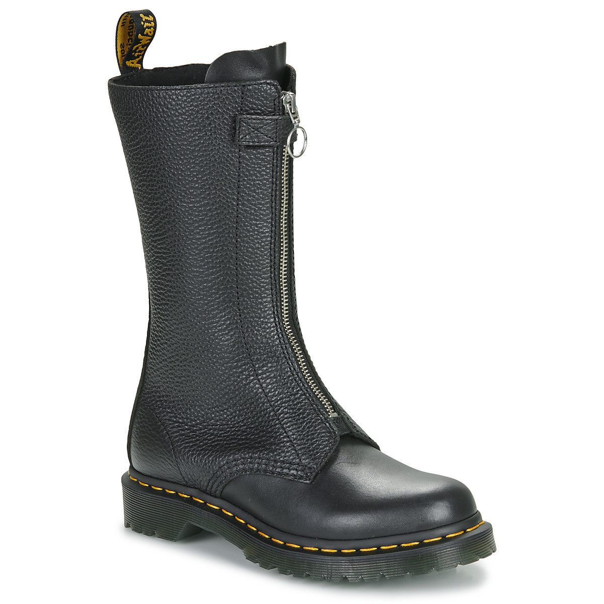 Dr. Martens  1B99 Front Zip Black Wanama   Black Milled Nappa  Černá