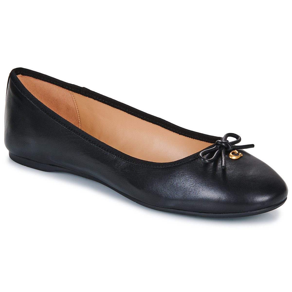 Coach  ABIGAIL LEATHER BALLET FLAT  Černá