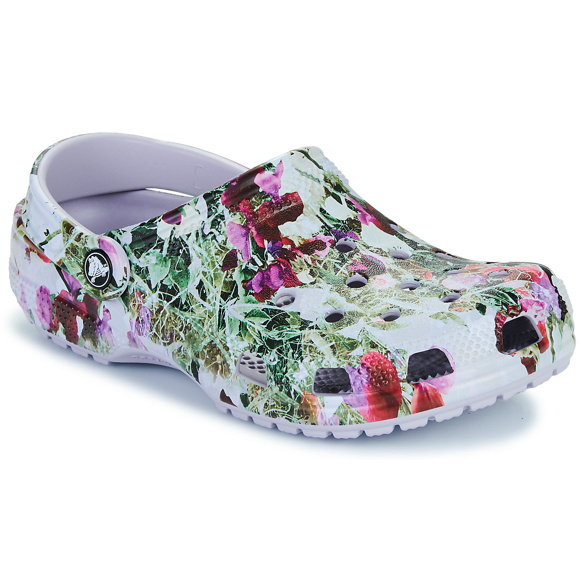 Crocs  Classic Photoreal Floral Clog  Šedá