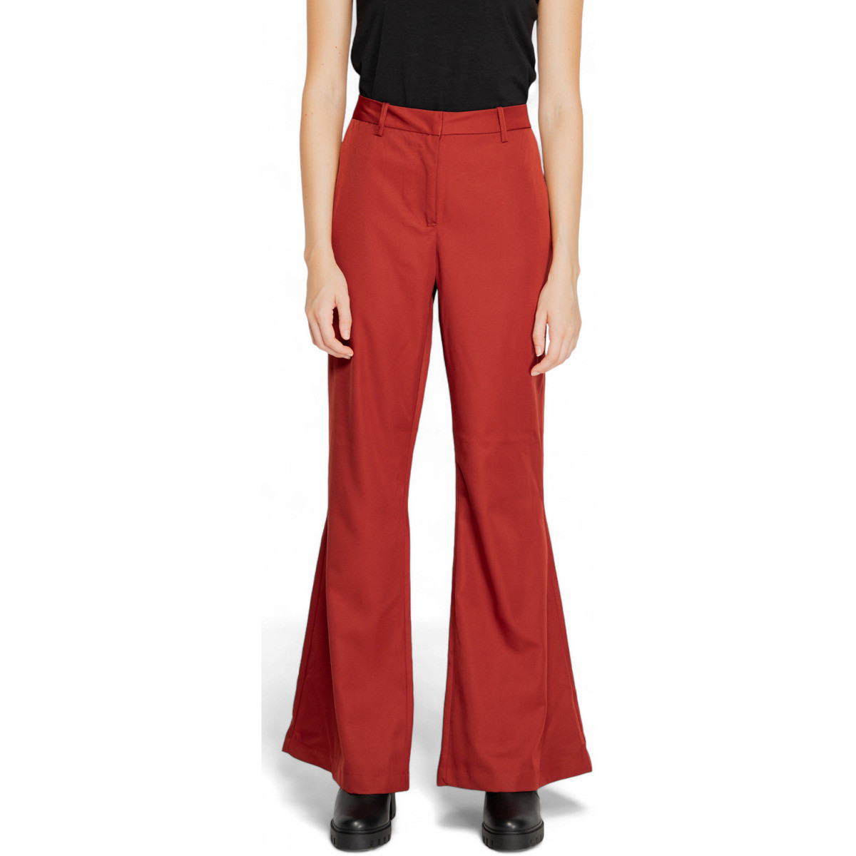 Vero Moda  VMTARA MW FLARED PANT BOO 10311433  Hnědá