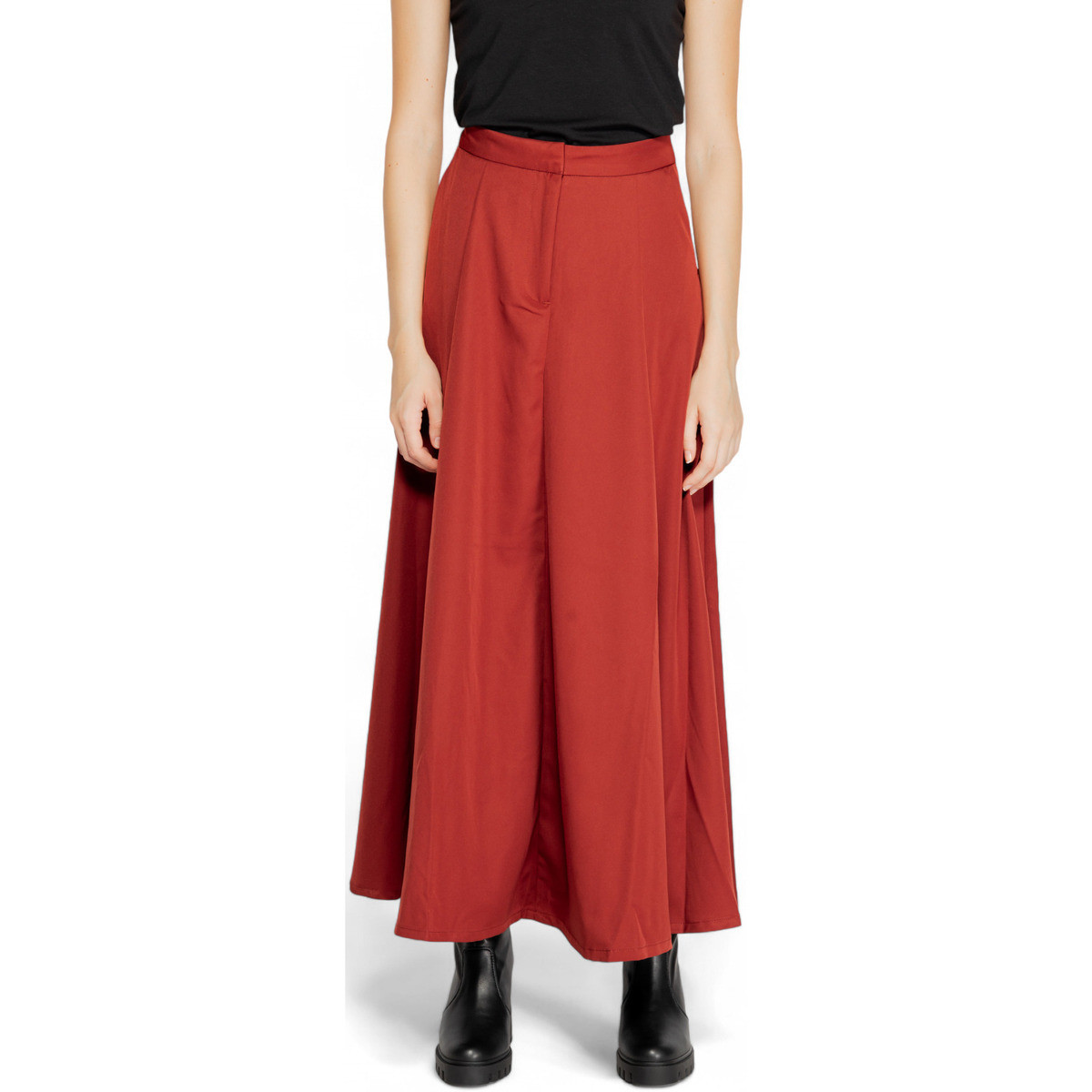 Vero Moda  VMTARA HW ANCLE SKIRT BOO 10311428  Hnědá