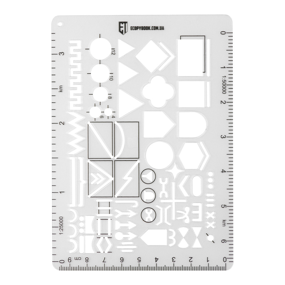 Pravítko M-Tac Ecopybook Tactical TZ NATO - průhledné