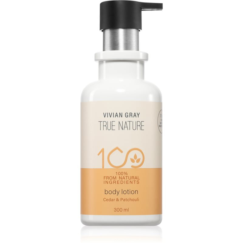 Vivian Gray True Nature Cedar & Patchouli vyživující tělové mléko 300 ml