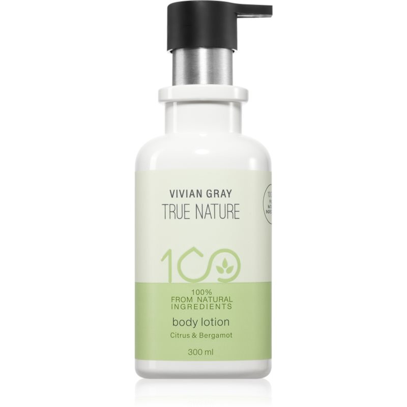 Vivian Gray True Nature Citrus & Bergamot vyživující tělové mléko 300 ml